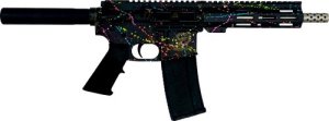 Great Lakes GL15223SSP AR-15 Pistol .223 Wylde 7.5" SS Barrel Splatter