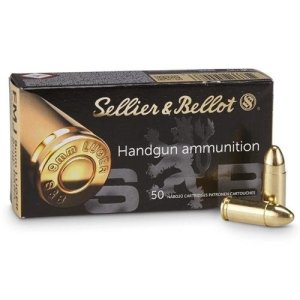 Sellier & Bellot 9mm Luger FMJ 124gr Handgun Ammo 50rds