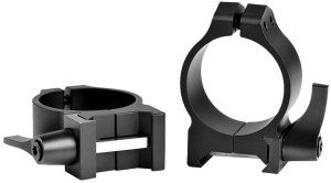 Warne 213LM Maxima 30mm Low Quick Detach Vertical Rings Matte Black