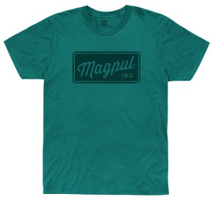 Magpul MAG1116-462 Rover Block Tee Teal Cotton-Poly Large