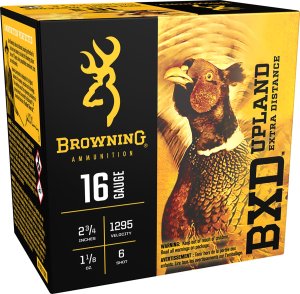 Browning BXD Upland 16 Gauge 2.75 in Nickel Plated Lead 1.125 oz Ammo