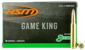 HSM 30843N Game King 308 Win 180 gr Sierra GameKing Spitzer Boat Tail 20