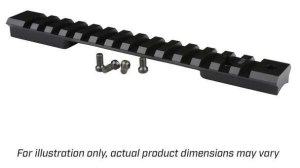 Warne 769820MOA Savage Axis Picatinny Rail 7075 Aluminum 20 MOA Black