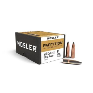 Nosler NOS 16323 .270 Cal 150gr Partition Spitzer Bullets 50ct