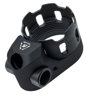 Strike Industries Tribus Castle Nut & End Plate Black Ambidextrous