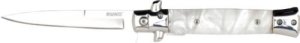 RUKO FOLDER SPRING ASSISTS 4" WHITE PEARL ACRYLIC