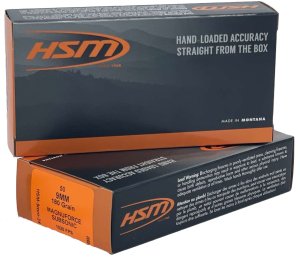 HSM 9mm-24-N Subsonic 9mm Luger 180gr Hard Cast Lead FN 50rd Box