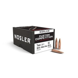 Nosler Custom Competition Bullets 7mm .284 168 gr HPBT 100 count