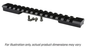 Warne 7698M Mountain Tech Rail Black 7075 Aluminum Savage Axis 8-40