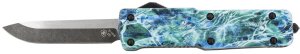 TEMP SZMOS321 3 In OTF D2 Blade Mossy Oak Seafoam Handle