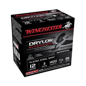 Winchester XSV123BB DryLock Super Magnum 12 Gauge 3" 1 1/4 oz 1400 fps BB Shot 25 Bx/10 Cs