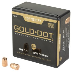 Speer 4012 Gold Dot 38Cal 125gr Hollow Point Ammo 100/Box