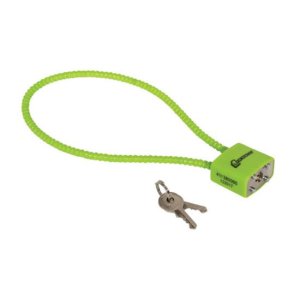 Lockdown 110149 Cable Gun Lock 15-In Hi-Vis Green 30mm Padlock