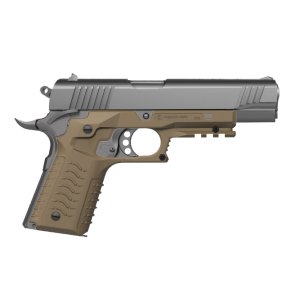 Recover Tactical CC3H-02 Grip & Rail System Tan Polymer Picatinny for Standard Frame 1911