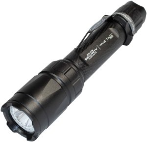 Police Security Trac Tact 350 Lumens LED Flashlight Black 97999