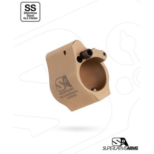 Superlative Arms SABO-DI-625ST AR-15 Adjustable Gas Block .625" Tan
