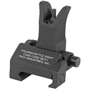 Troy Ind SSIGFBSFMBT00 Front Folding BattleSight M4 Black Anodized