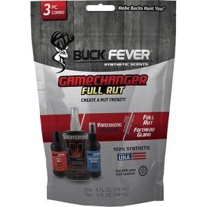 Buck Fever Game Changer Rut Pack 8oz+4oz+4oz Synthetic Scents