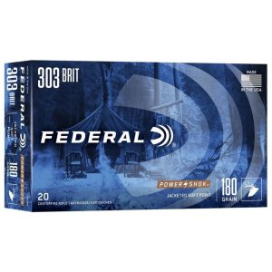Federal Premium Power-Shok .303 British 180 Grain SP 20 Rounds