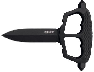 Cold Steel Chaos Push Knife CS80NT3 5 In Black Matte Powder