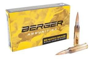 Berger Bullets 30020 .260 Rem 130gr Hybrid Open Tip Match Ammo 20 Rounds