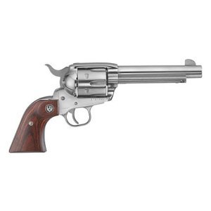 Ruger Vaquero 45 Colt 5.5 In Stainless Steel 6-Rounds Hardwood Grip