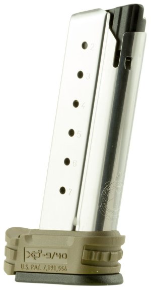 Springfield Armory XDS4007DE XD-S 40 S&W 7rd Stainless Steel Magazine