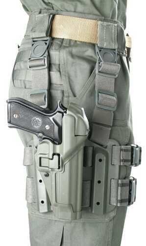 Blackhawk 430604BK-R SERPA Level 3 Tactical Holster for Beretta 92/96/M9