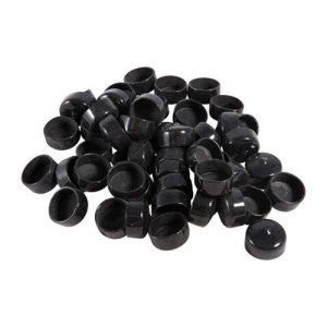 Brownells 1" (2.5CM) BLACK VINYL TUBE CAP 50 PACK