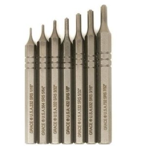 Grace USA SRS-7 Steel Roll Pin Punch Set 7 Piece