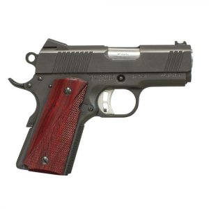 Fusion 1911BANTAMR9 9mm Pistol, 3" Barrel, Red Cocobolo Grips, Black Finish