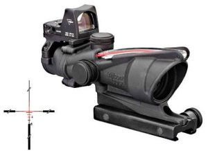 Trijicon ACOG TA31-C-100550 4x32mm Red Crosshair .223 Matte Black