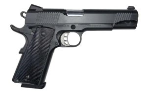 Tisas 1911 Duty Full-Size Pistol, .45 ACP, 5" Barrel, Black Cerakote, Rail