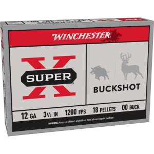 Winchester Super X 12 Gauge 3.50 In 18 Pellet 00 Buck 1200 fps
