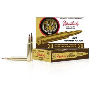 Weatherby Retro Box .300 Weatherby Magnum Ammo 180gr Swift Scirocco 20 Rounds