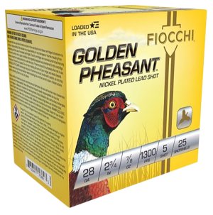 Fiocchi 28GP5 Golden Pheasant Shotgun Shell 28 Gauge 2.75" 7/8 oz 5 Shot