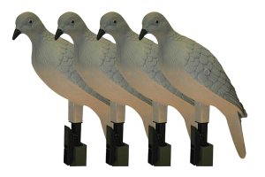 Mojo Outdoors HW9004 Clip-On Dove Decoys 4-Pack Realistic Plastic