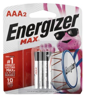 Energizer E92BP2 AAA Max Alkaline 2 Pack