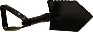 RED Rock Gear Military Tri-Fold Shovel W/ Case 23" Open Black 5001