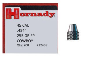 Hornady Frontier Lead .45 Cal .454 255 gr FP Cowboy Bullets 12458