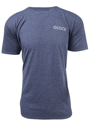 Glock AA75159 Pistol Flag Heather Navy Cotton/Poly T-Shirt 2XL