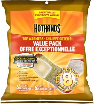 HotHands Toe Warmers 6-Pair Value Pack 10-Hour Heat Adhesive