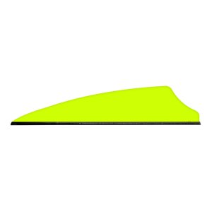 Q2i Q05046 Fusion X-II 2.1" Shield Cut Vanes Neon Yellow 100pk