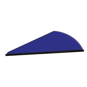 Q2i Q1042 Rapt-X Vanes Blue 100pk, High-Profile, 2" Length, 7.5gr