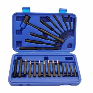 DAC 24-Piece Drive Pin and Roll Punch Set with Reversible Hammer