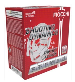 Fiocchi Ammunition 12SD18X8 - SD 12GA 2.75IN 8 1.125OZ 1250FPS 25RD