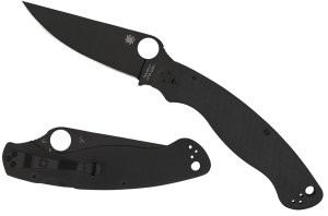 Spyderco C36GPBK2 Military 2 4” Folding Plain Black DLC CPM S30V SS...