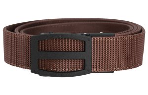 TEAMNEX PCS3273 Titan EDC Belt Dark Brown 1.5In Nylon Ratchet Buckle