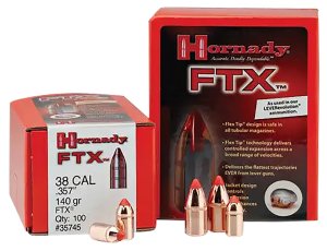 Hornady FTX 45 Caliber .452 250 Grain Hunting Ammo 50 Rounds 45201