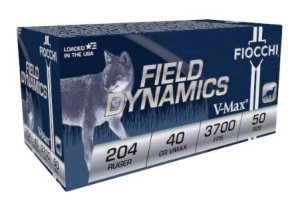 Fiocchi FXT Centerfire Rifle Ammo 204 Ruger 40 gr. V-Max 50 rd.